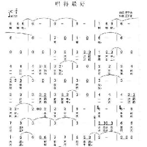 唱得最好_儿歌乐谱_词曲:王子仓 王东音