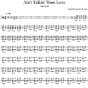 Van Halen Ain't talkin' 'bout love 爵士鼓谱