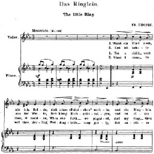 Chopin 17 Polish Songs Op.74,No.14_外国歌谱_词曲: 弗雷德里克 弗朗索瓦 肖邦