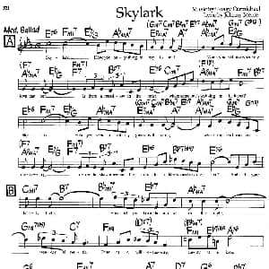 Skylark 钢琴谱
