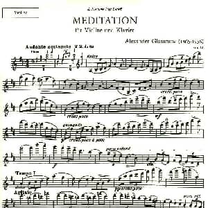小提琴谱 | Meditation