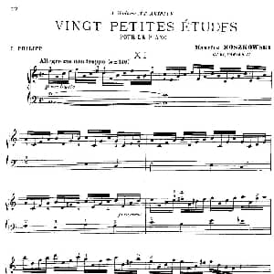 20 Petites Etudes, Op.91 钢琴谱 莫什科夫斯基