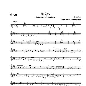 萨克斯谱 | Oh Gir 次中音萨克斯