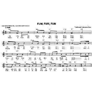 FUM,FUM,FUM_外国歌谱