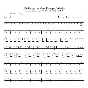 rolling in the deep 架子鼓谱