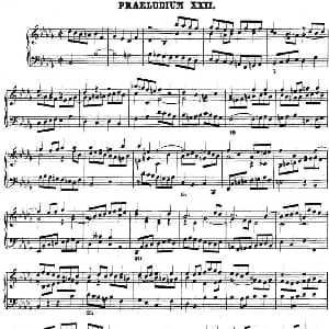 巴赫 平均律钢琴曲集 第二卷 之前奏曲 钢琴谱 巴赫