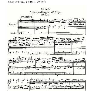 Prelude and Fugue in C Major BWV 547 管风琴谱