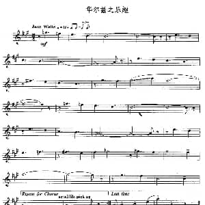 长笛曲谱 | 华尔兹之乐趣