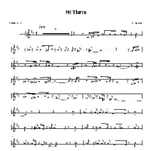 萨克斯谱 | Mi Tierra 次中音