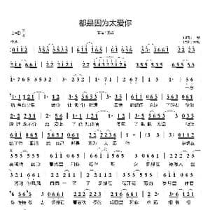 都是因为太爱你_歌曲简谱_词曲:王馨 王馨