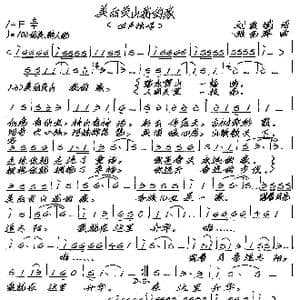 美丽贡山我的家_歌谱投稿_词曲:刘爱斌 张艺军