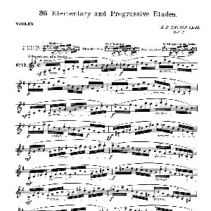 小提琴谱 | 开塞 KAYSER 36首小提琴练习曲之12