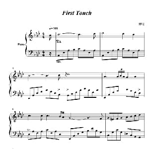 first touch 钢琴谱 雅尼