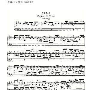 Fugue in C Minor BWV 575 管风琴谱 ohann Sebastian Bach 德 约翰 塞巴斯蒂安 巴赫