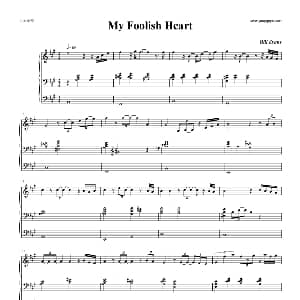 My Foolish Heart 钢琴谱 debatedebate制谱上传