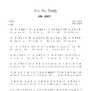 Are You Ready_外国歌谱_词曲:崔宸杰 崔宸杰
