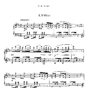 12 Silhouettes Op.8 钢琴谱 安东宁 德沃夏克