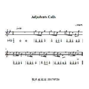 Adjudents Calls_歌曲简谱