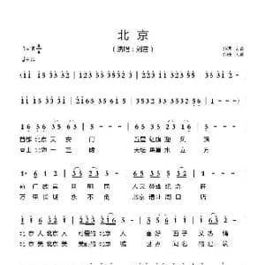 北京_歌谱投稿_词曲:刘音 刘音