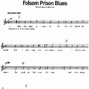 蓝调音乐:Folsom Prison Blues_外国歌谱