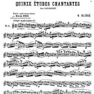 萨克斯谱 | 克劳斯古典萨克斯练习曲1 10