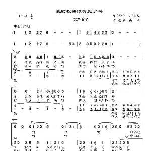 我的祝福你听见了吗_歌曲简谱_词曲:郝立轩 王立东
