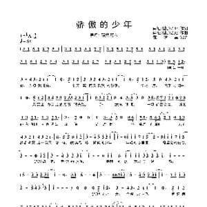 骄傲的少年_歌谱投稿_词曲:南征北战NZBZ 南征北战NZBZ