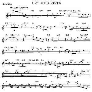萨克斯谱 | CRY ME A RIVER