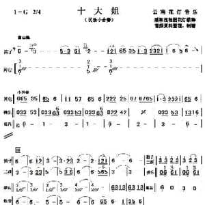 十大姐_歌谱投稿_词曲: 云南民歌