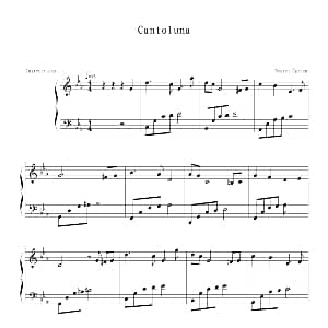 Cantoluna 钢琴谱 神秘园