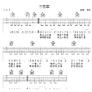 兰花草 吉他谱