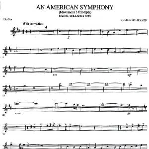 萨克斯谱 | AN AMERICAN SYMPHONY