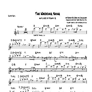 萨克斯谱 | The Wedding Song 中音萨克斯