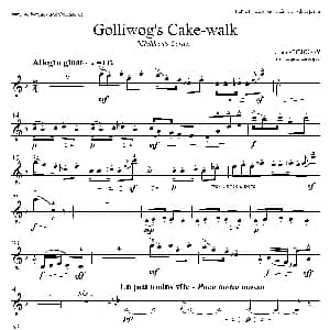 萨克斯谱 | 木偶步态舞 次中音萨克斯 德彪西