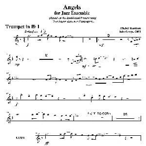 Angels for Jazz Ensemble 第一降B小号分谱