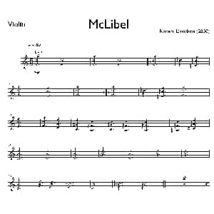 小提琴谱 | Mclibel 五重奏小提琴分谱
