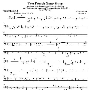 Two French Xmas Songs 第四长号分谱