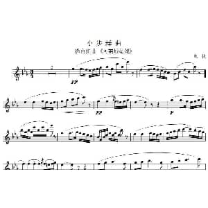 长笛曲谱 | 小步舞曲 选自组曲 阿莱城姑娘 比捷作曲版