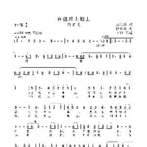 在这片土地上_歌曲简谱_词曲:彭燕修 杜兴成