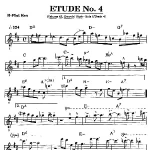 萨克斯谱 | ETUDE No.4 高音萨克斯超吹练习曲
