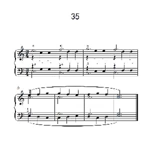 加强手指独立性的练习 35 钢琴谱