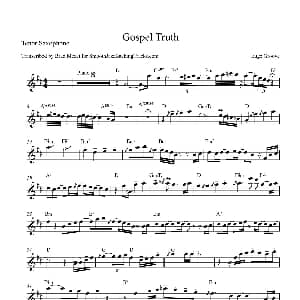 萨克斯谱 | Gospel Truth 次中音萨克斯
