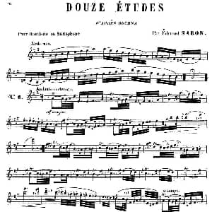 萨克斯谱 | E.Sabon 12首练习曲 8 E.Sabon