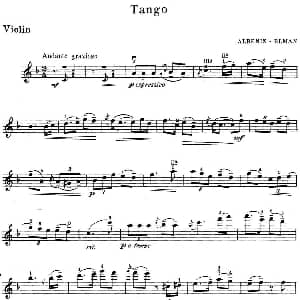 小提琴谱 | Tango Albeniz曲 Mischa Elman改编