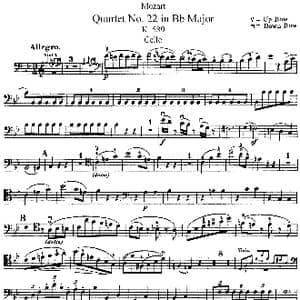 Mozart Quartet No.22 in Bb Major,K.589 _歌谱投稿