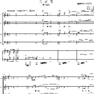 茉莉花混声合唱谱_歌曲简谱