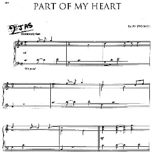 PART OF MY HEART 钢琴谱 Jim Brickman 金布来克曼