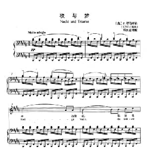 夜与梦 奥地利 _外国歌谱_词曲: 奥 F.舒伯特