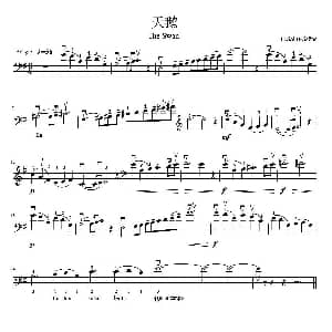 天鹅 大提琴独奏 圣桑