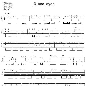Close eyes 吉他谱